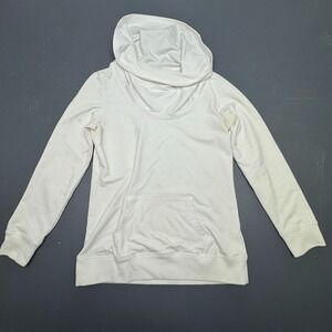 Boston Proper Top Women's Small White Cowl Neck Long Sleeve Casual Elegant